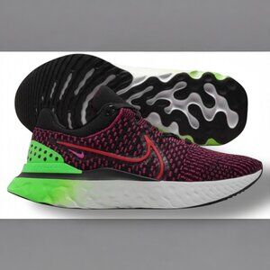 Nike React Infinity Run FK 3 Red Green Mens Running Shoe Size 9.5 DH5392 003 NEW